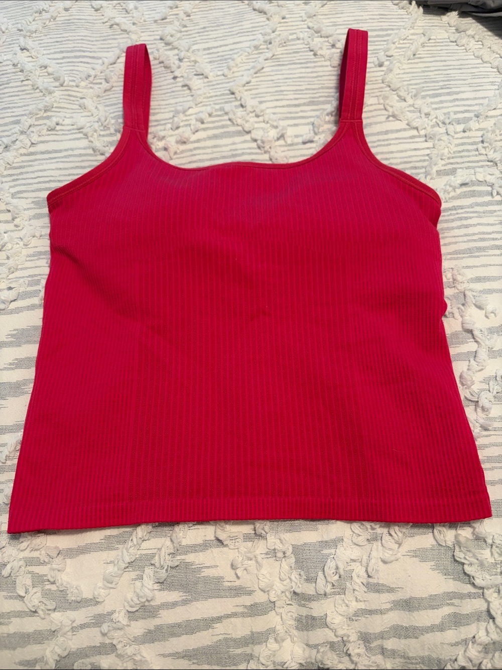 lululemon athletica Ribbed Bright Pink Tank